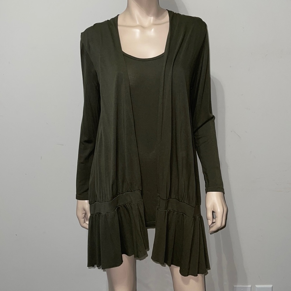 Long Sleeve Drape Top L
